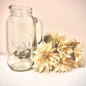 Vintage Golden Harvest glass pitcher, 64 oz